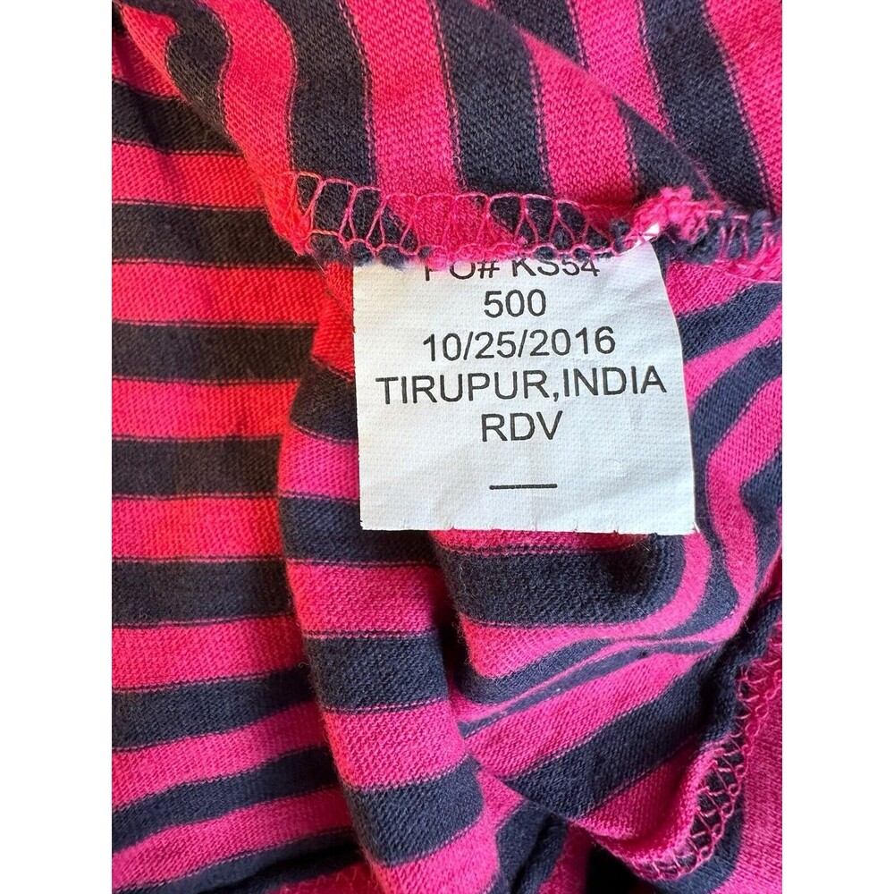 US POLO ASSN. SZ 12 Mo Pink/Navy Blue Striped Dress With Diaper Cover. NWT - Picture 5 of 8